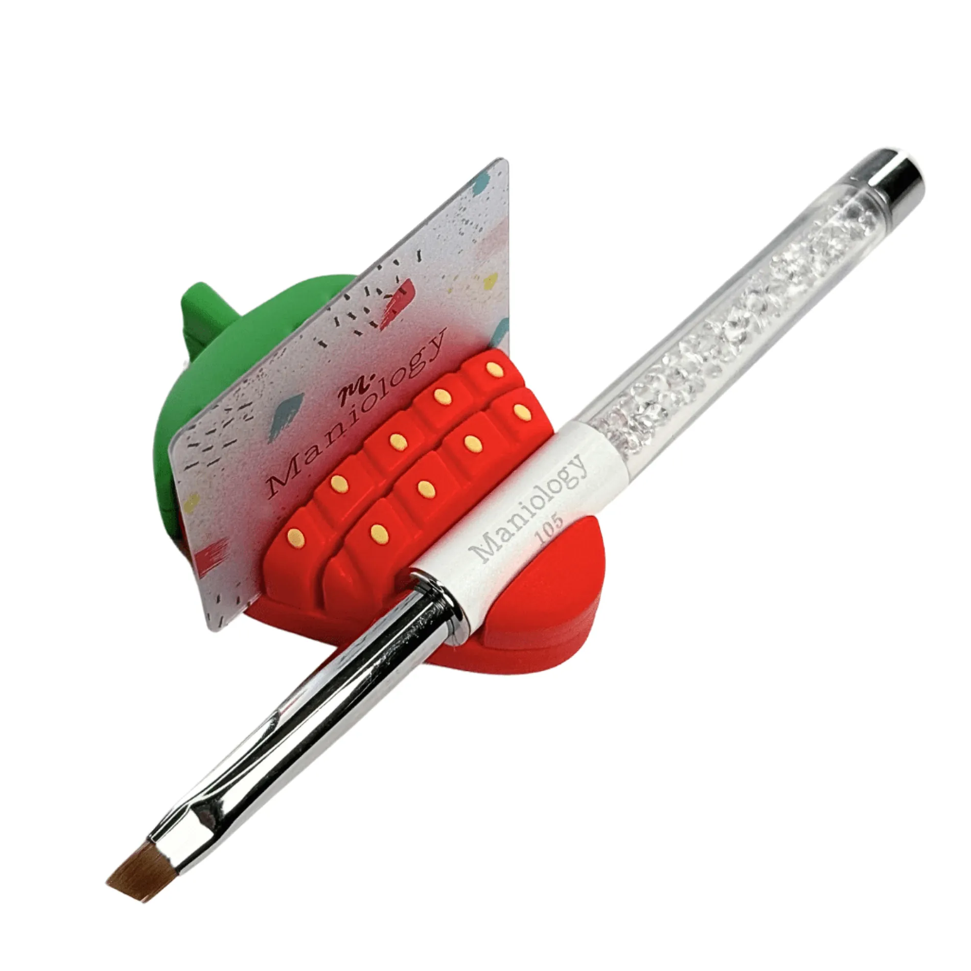 Strawberry Scraper Card and Nail Art Pen Holder