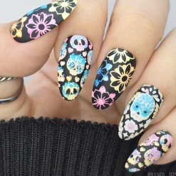 Sugar Skulls (M622) - Nail Stamping Plate