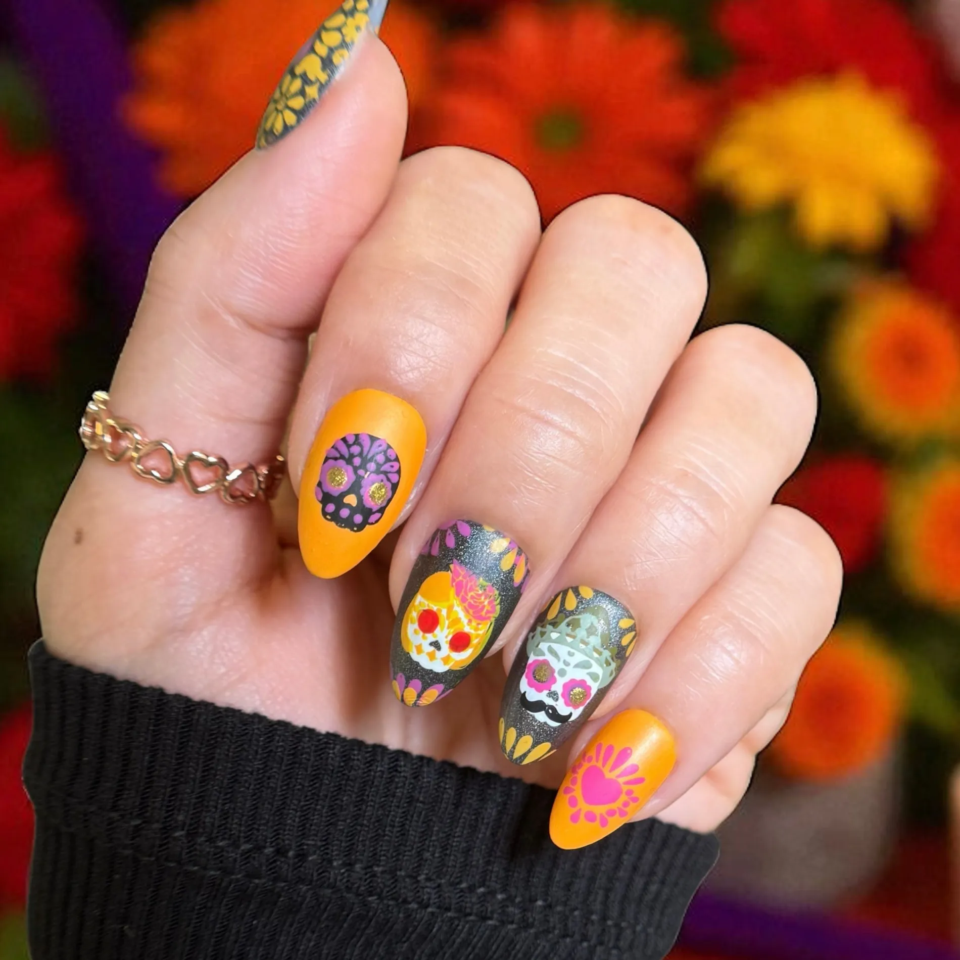 Sugar Skulls (M622) - Nail Stamping Plate
