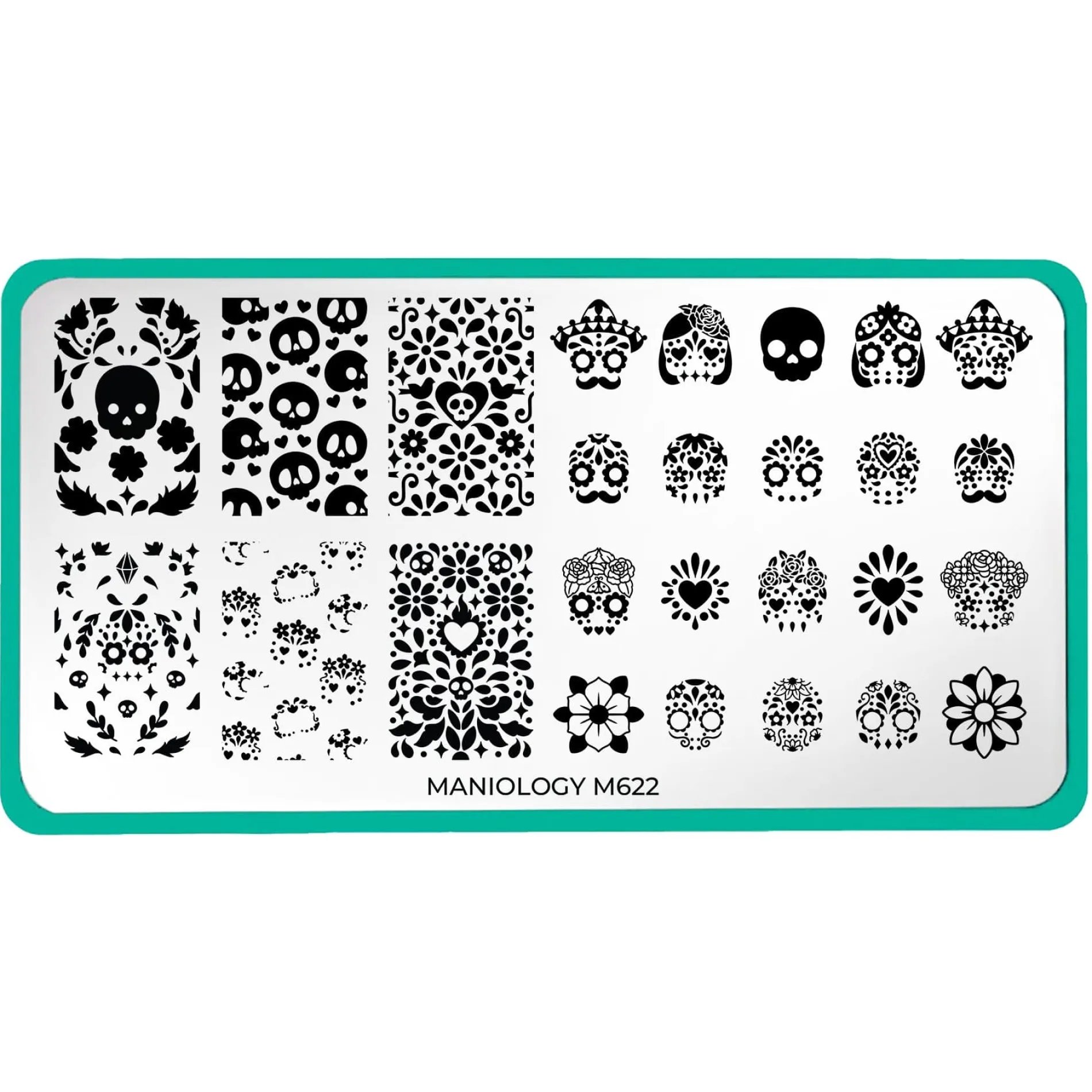 Sugar Skulls (M622) - Nail Stamping Plate