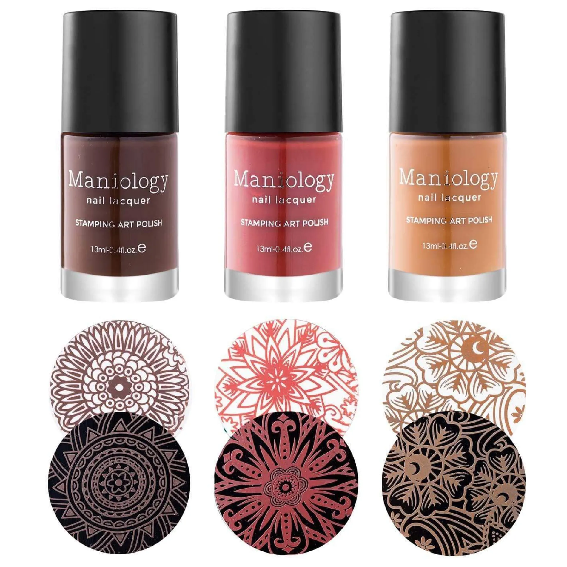 Sugar + Spice: 3-Piece Cream Stamping Art Polish Set