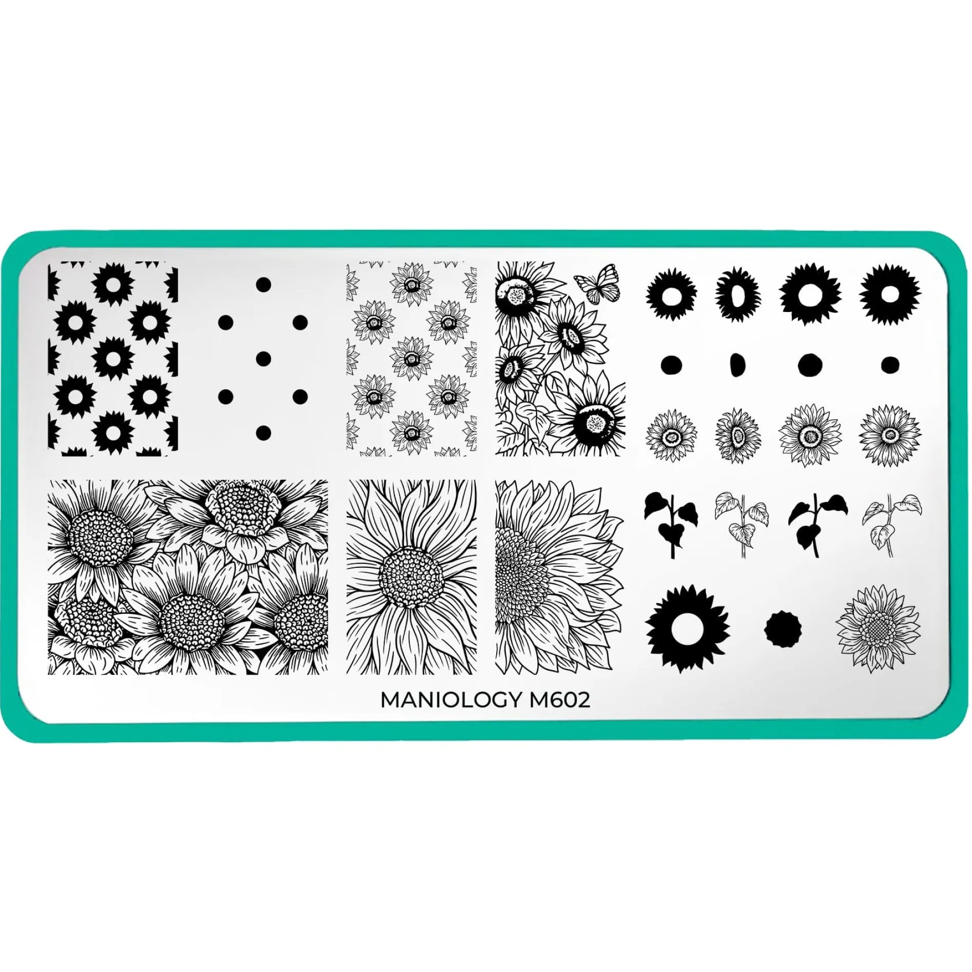 Sunflower Fields (M602) - Nail Stamping Plate