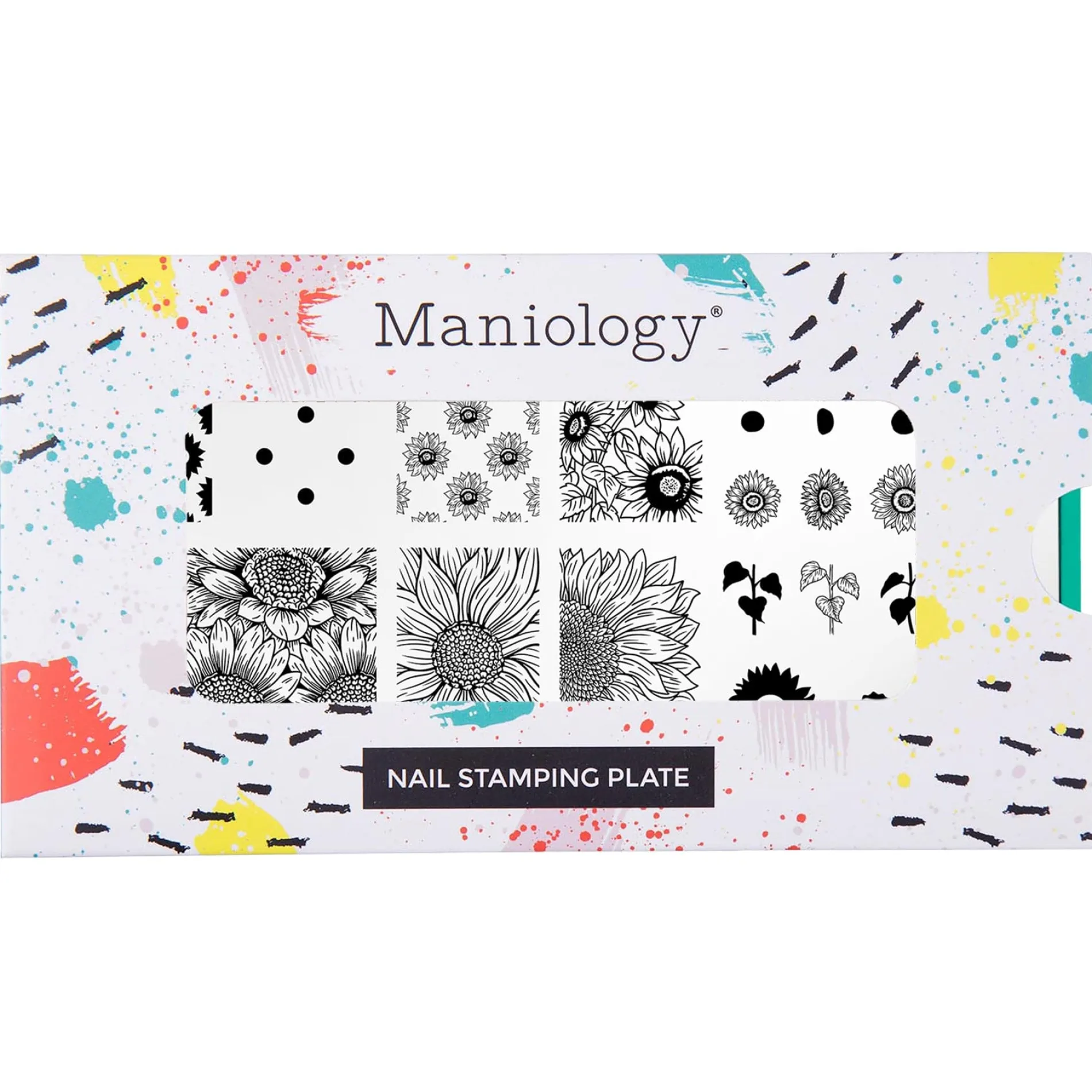Sunflower Fields (M602) - Nail Stamping Plate