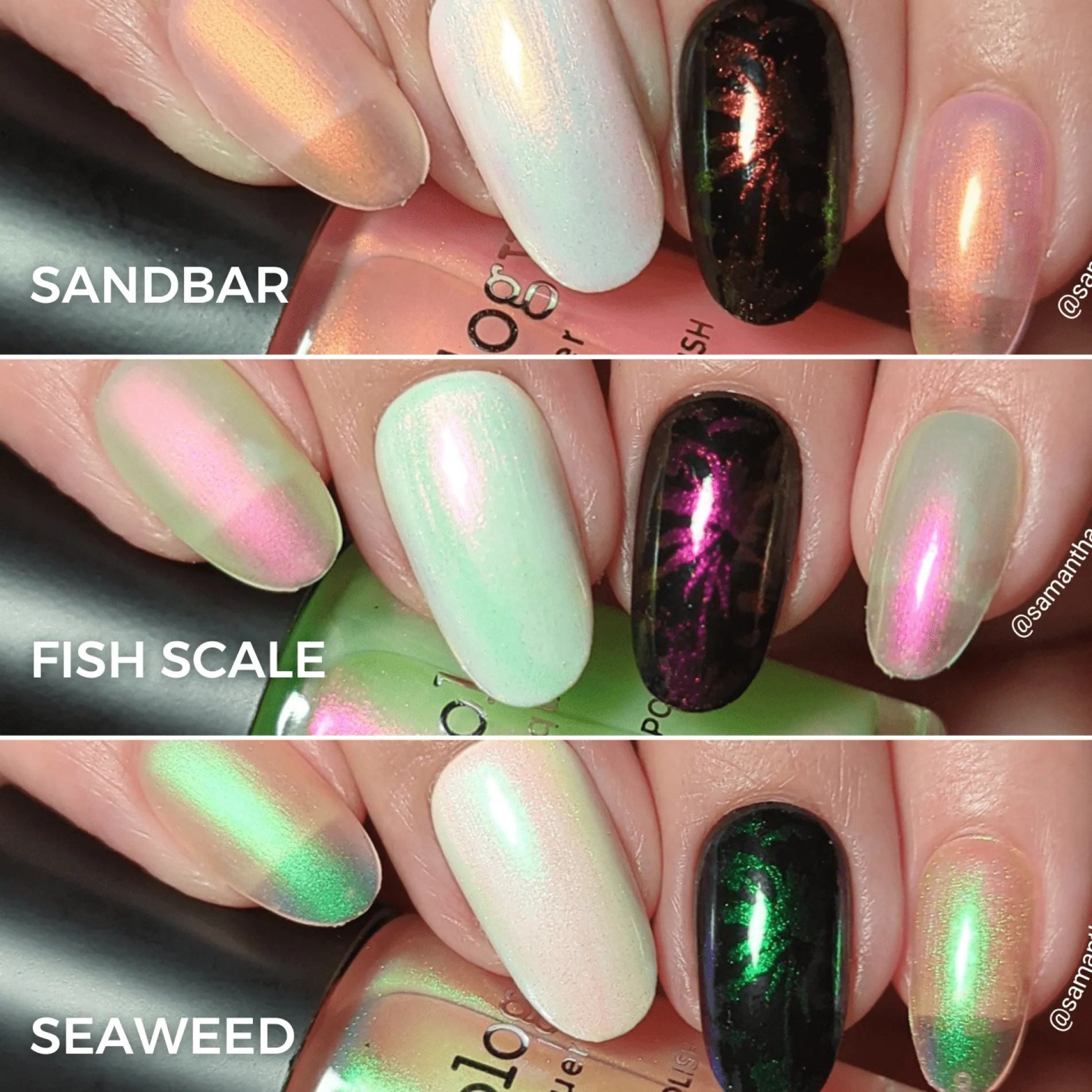 Sunrays: 3-Piece Aurora Duochrome Stamping Polish Set