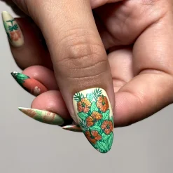 Sunset Glow (B553) - Shimmer Orange Stamping Polish