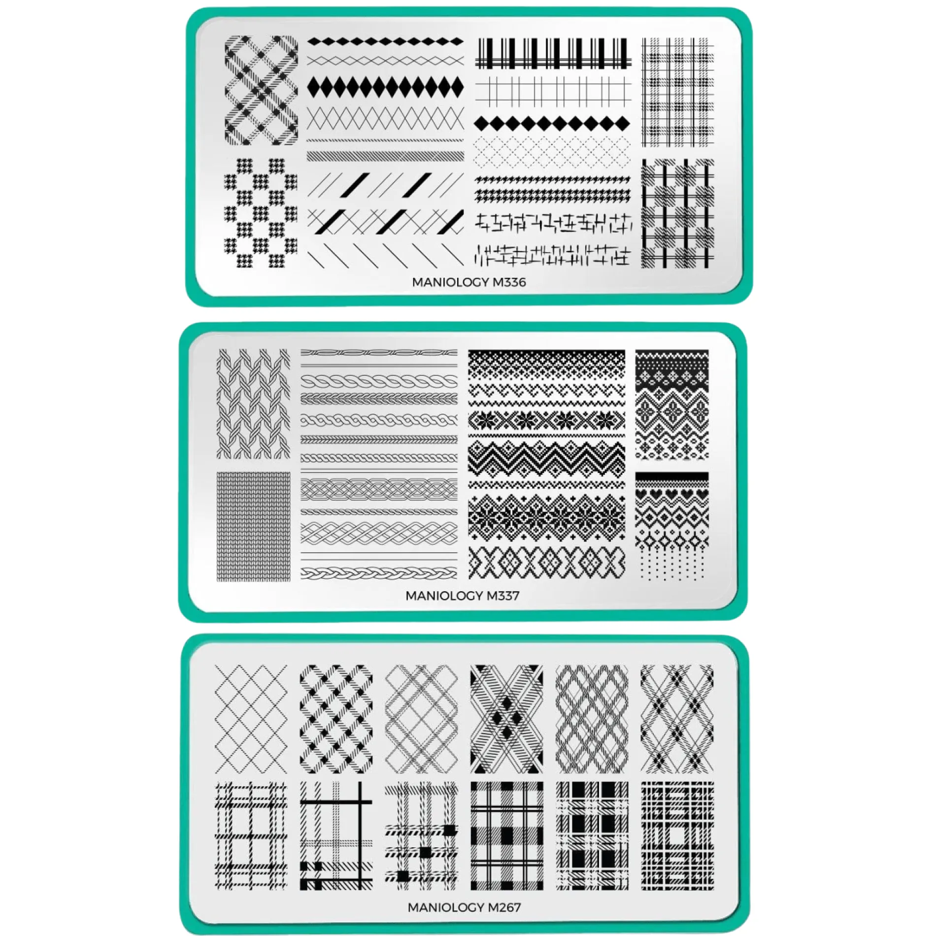 Sweater Weather: Set of 3 Nail Stamping Plates