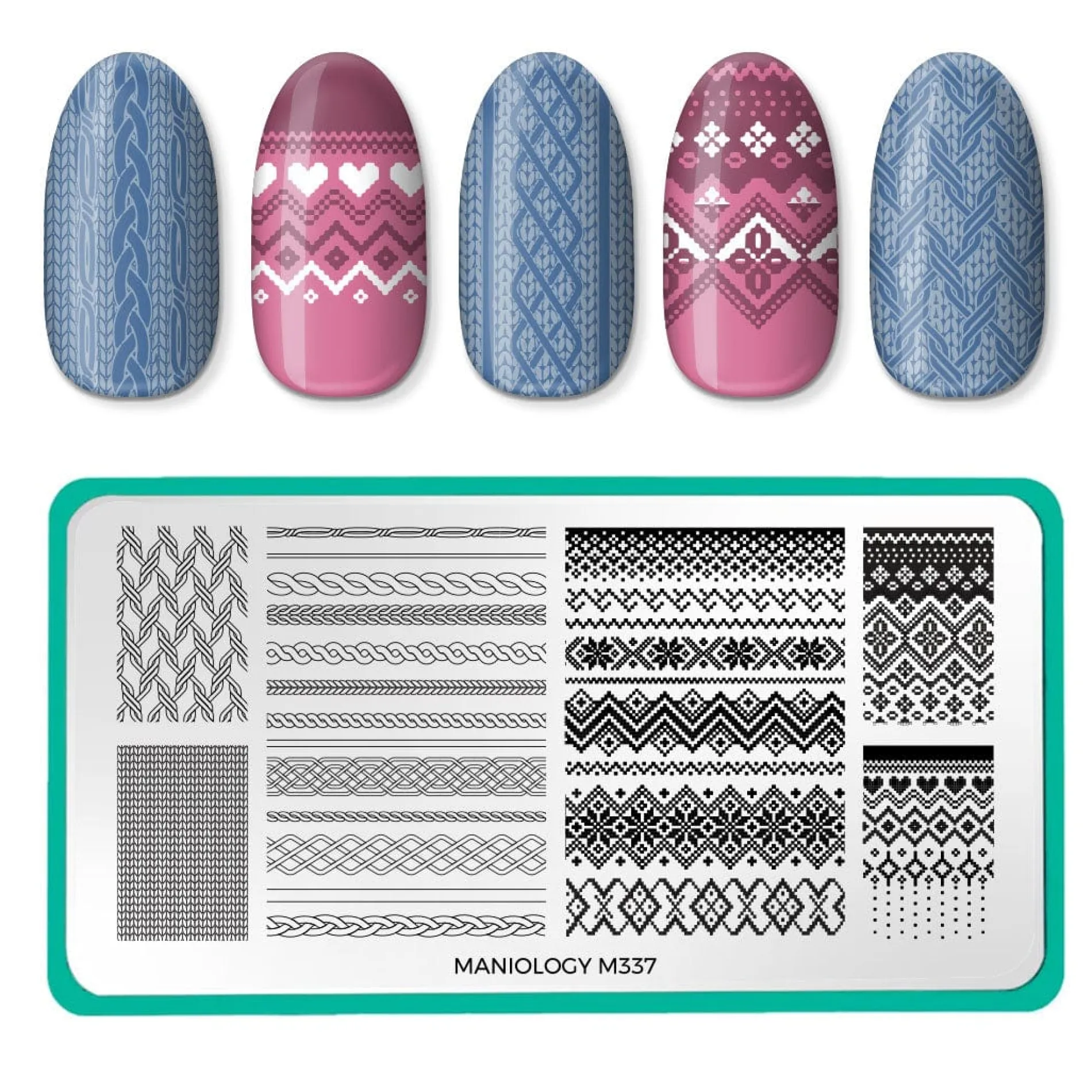 Sweater Weather: Set of 3 Nail Stamping Plates