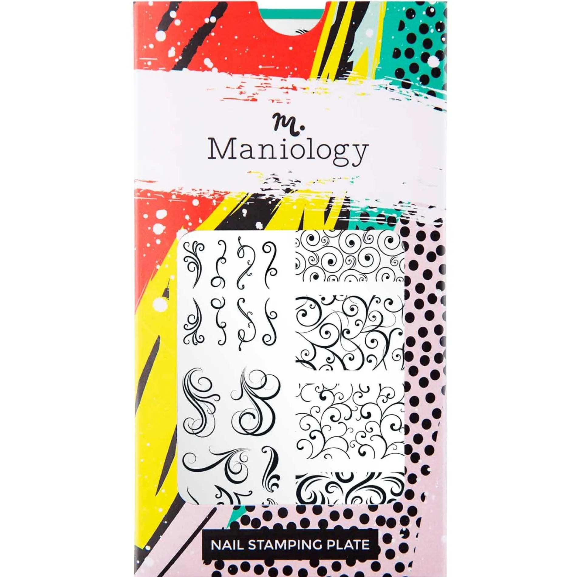 Swirls (M357) - Nail Stamping Plate