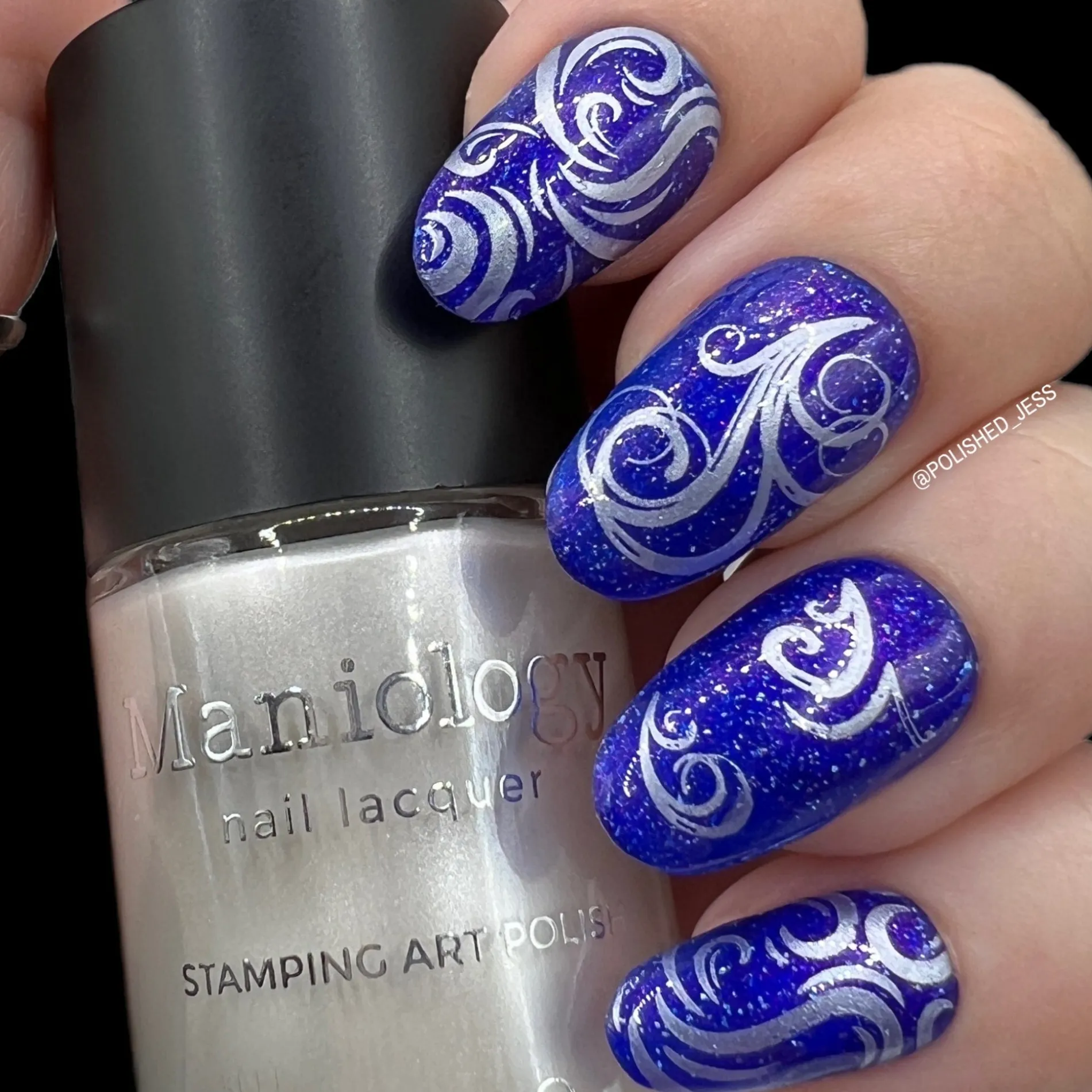 Swirls (M357) - Nail Stamping Plate