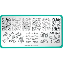 Swirls (M357) - Nail Stamping Plate
