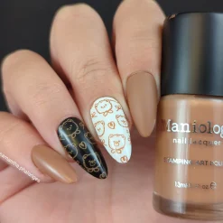Teatime (B525) - Cream Brown Stamping Polish