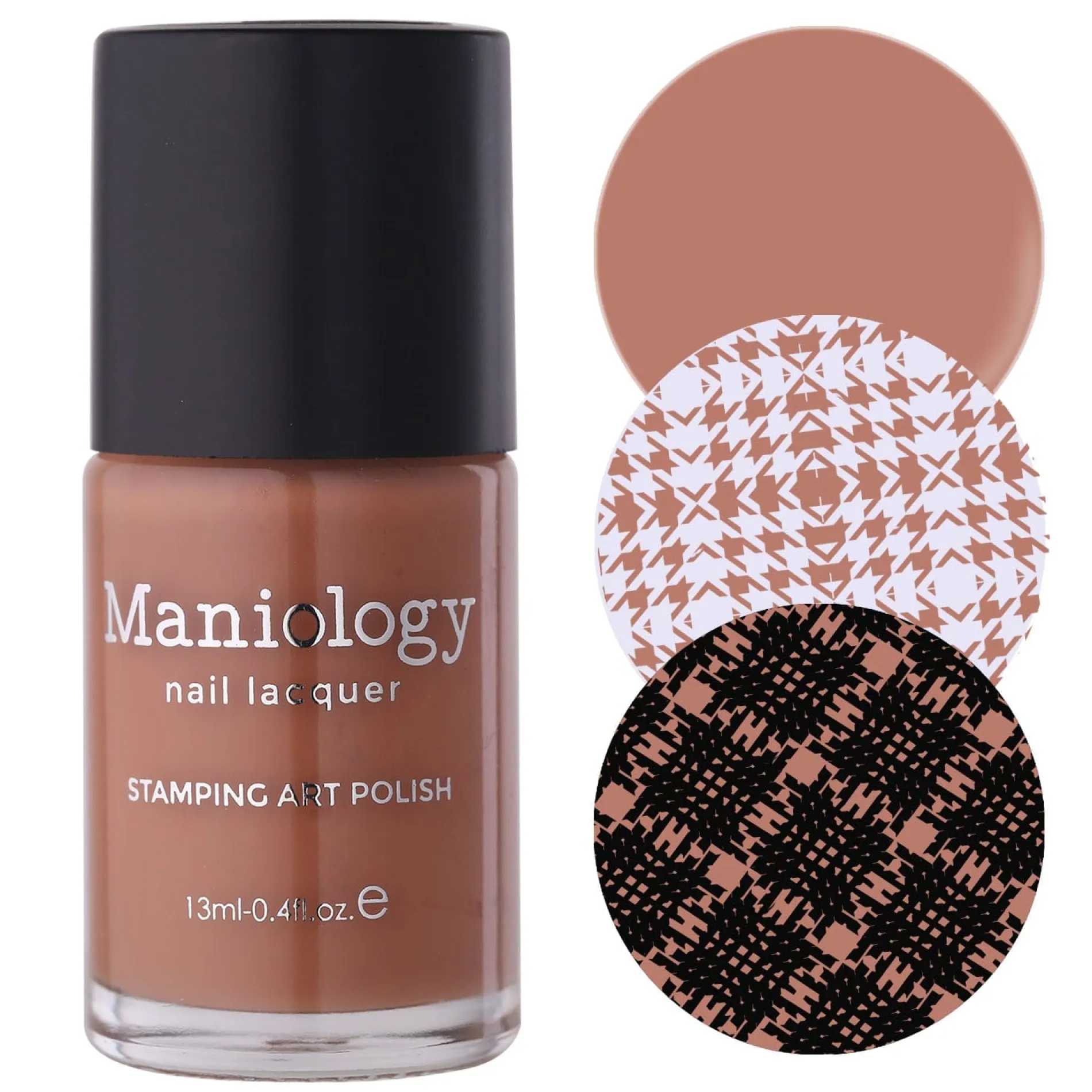 Teatime (B525) - Cream Brown Stamping Polish