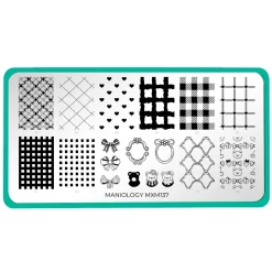 Teddy and Me: Bear Necessities (MXM137) - Nail Stamping Plate