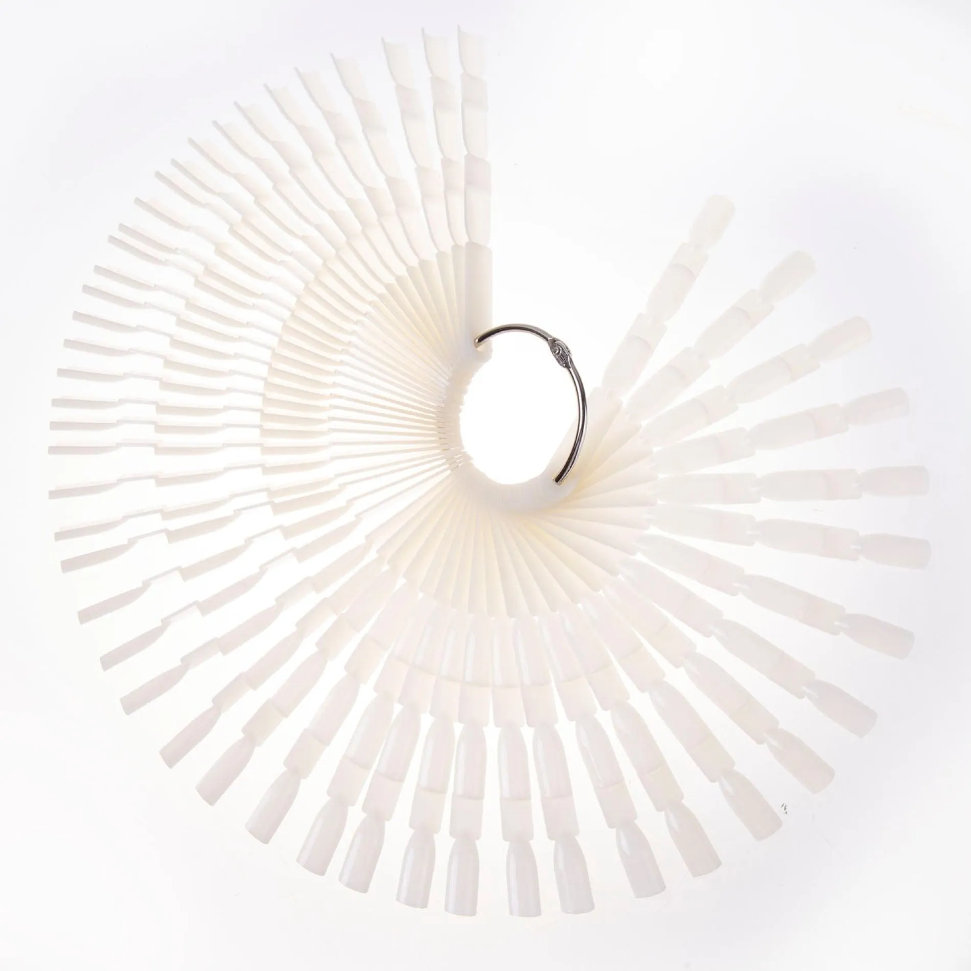 3-Tiered White Swatch Sticks w/ Ring - Set of 50 Sticks