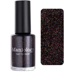 Tinseltown: Hollywood (P142) - Semi Sheer Black with Glitter Nail Polish