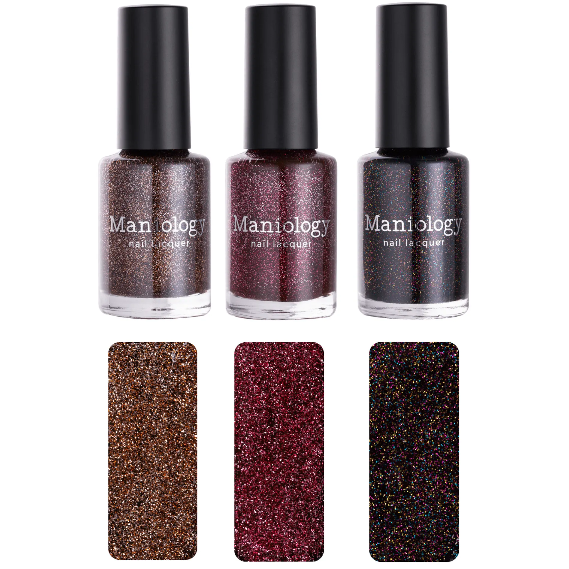 Tinseltown: 3-Piece Semi Sheer with Glitter Nail Polish Set