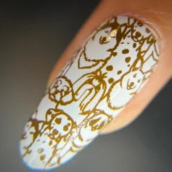 Tippy Taps (B513) - Cream Brown Stamping Polish