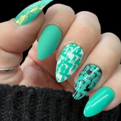 Turquoise (B324) - Green Stamping Polish