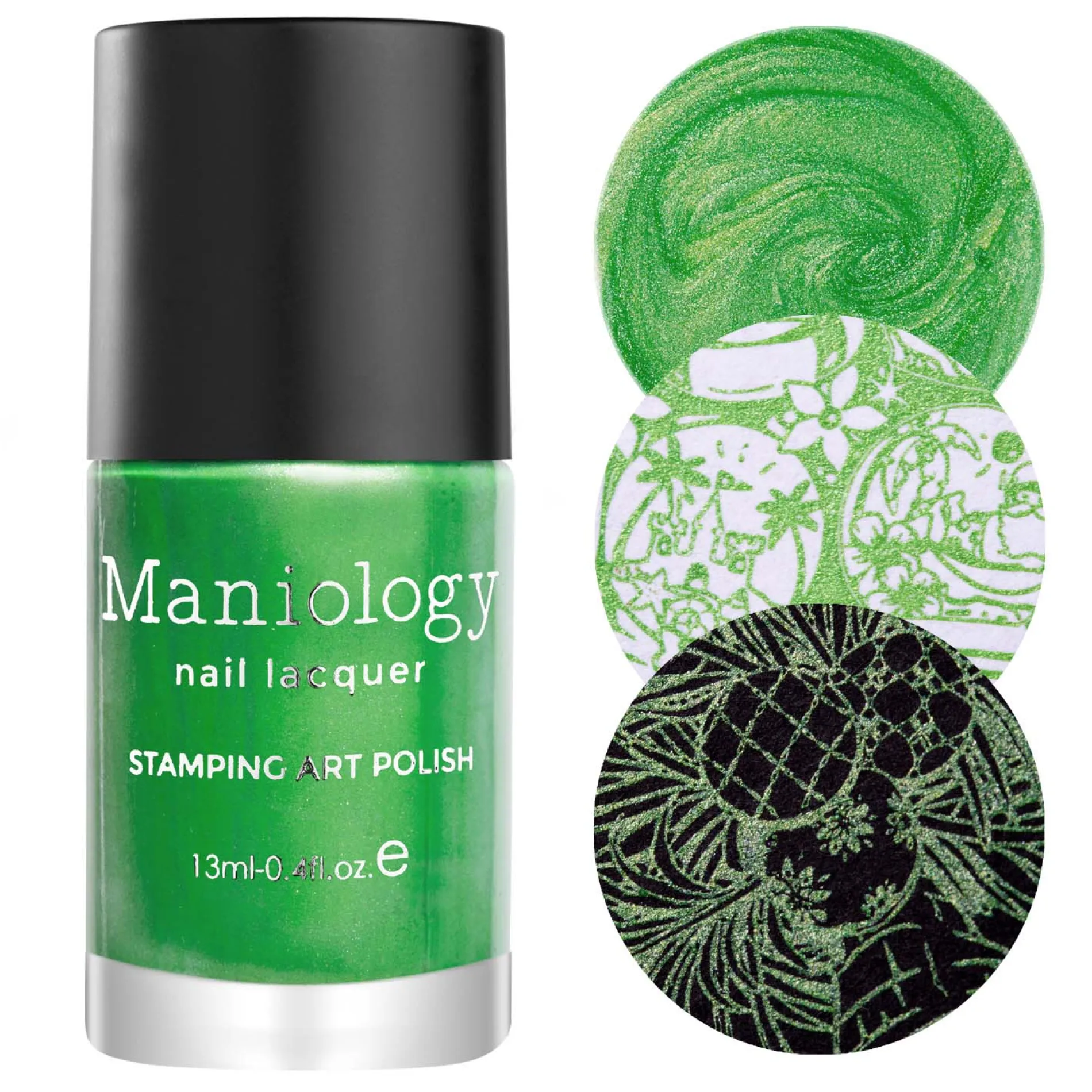 Tutu Mele ( B412 ) - Metallic Green Stamping Polish