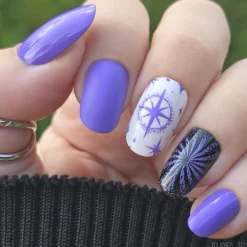 VHS Violet (B552) - Cream Purple Stamping Polish