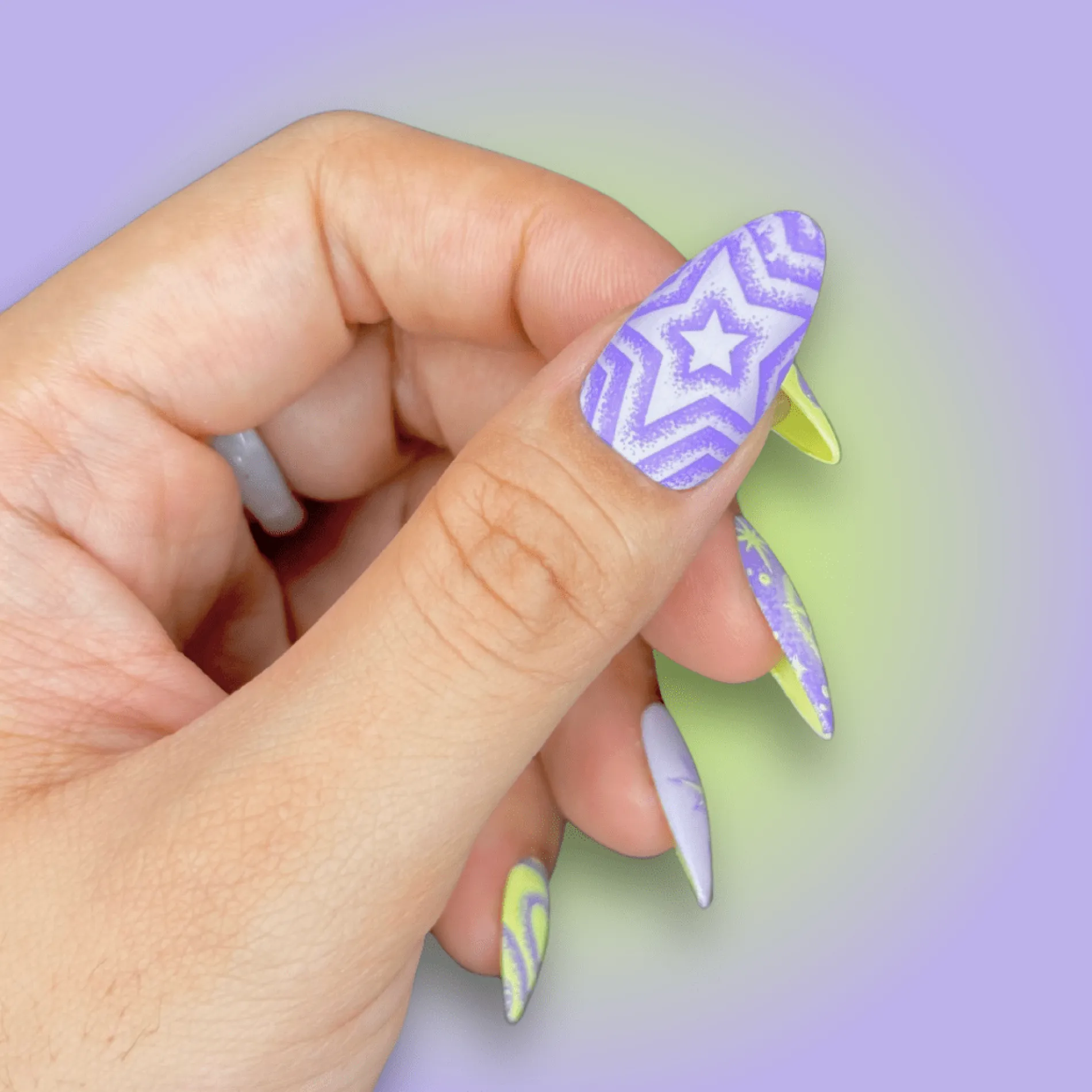 VHS Violet (B552) - Cream Purple Stamping Polish