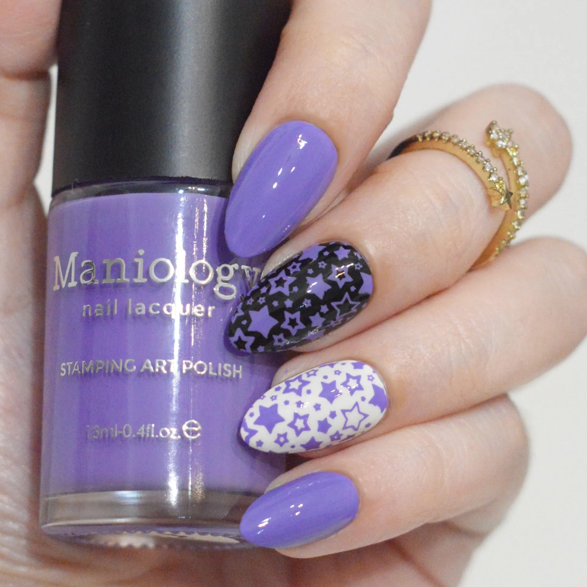VHS Violet (B552) - Cream Purple Stamping Polish