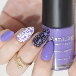 VHS Violet (B552) - Cream Purple Stamping Polish
