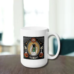 Vintage Halloween Ceramic Coffee Mug 15oz