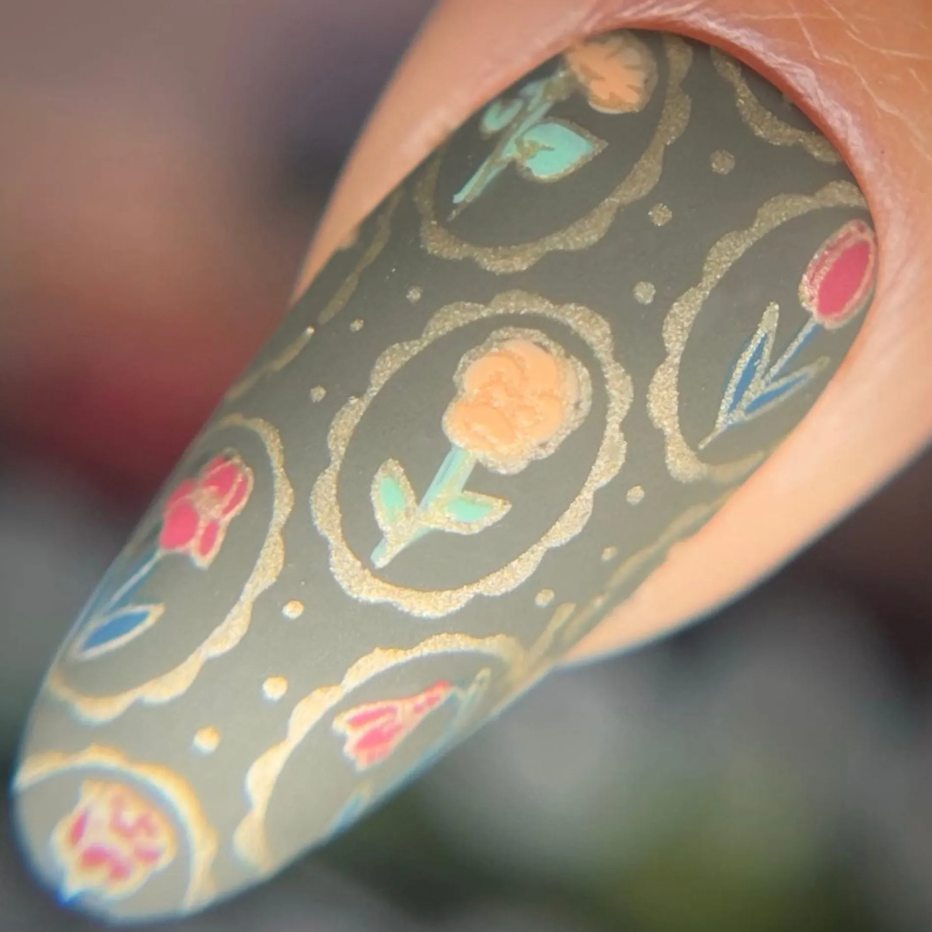 Wall Flowers (M580) - Nail Stamping Plate