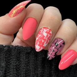 Watermelon Float (B431) - Cream Coral Stamping Polish