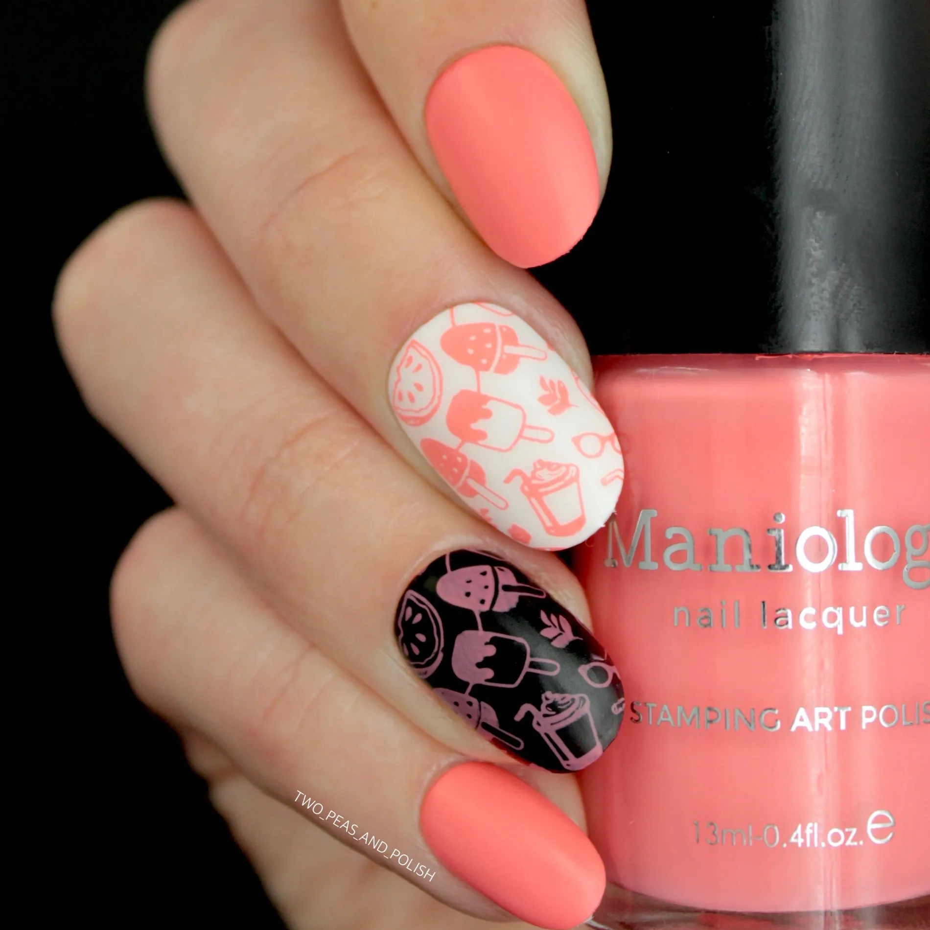 Watermelon Float (B431) - Cream Coral Stamping Polish