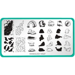 Water Pups (M547) - Nail Stamping Plate