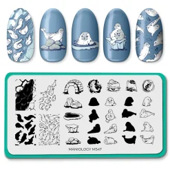 Water Pups (M547) - Nail Stamping Plate