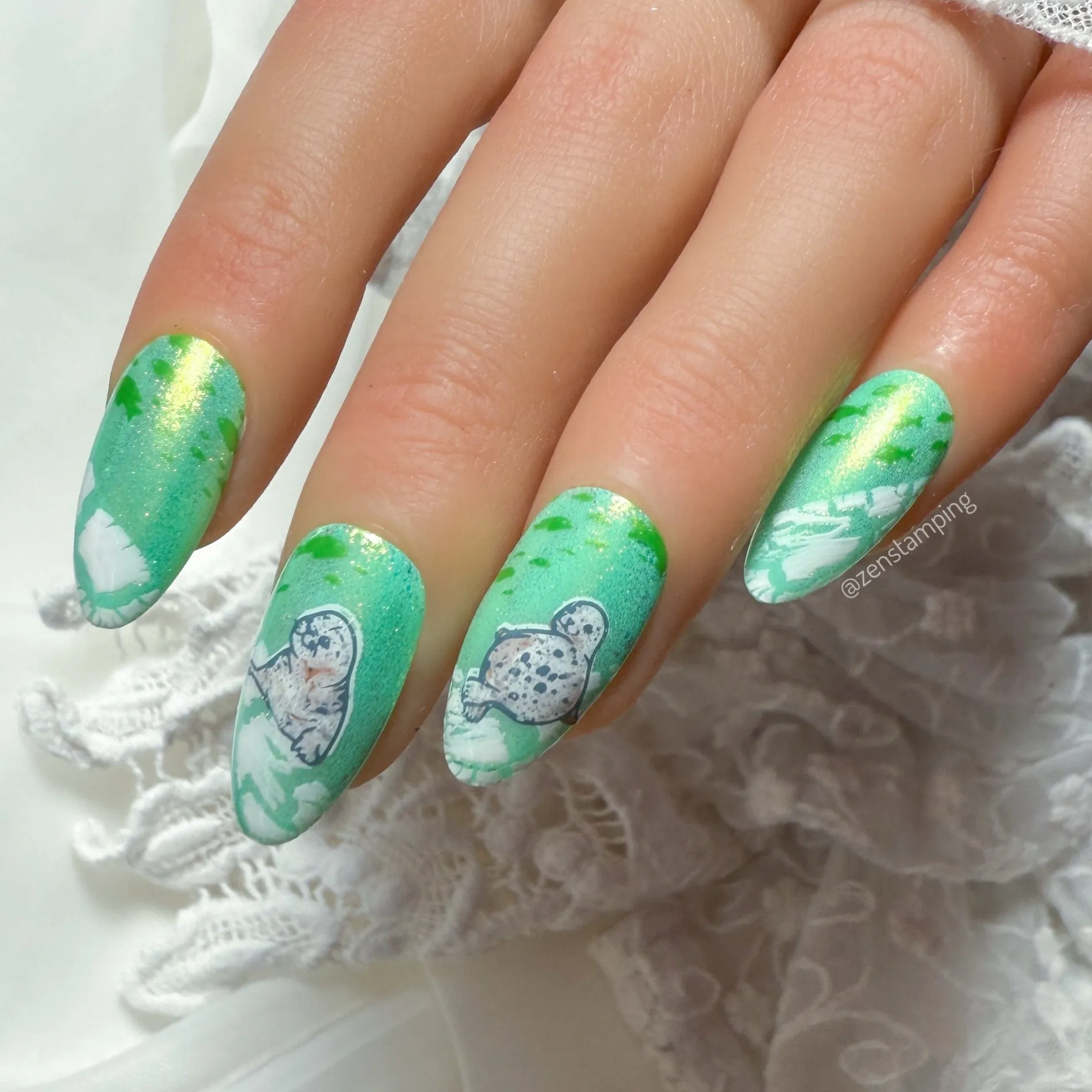 Water Pups (M547) - Nail Stamping Plate