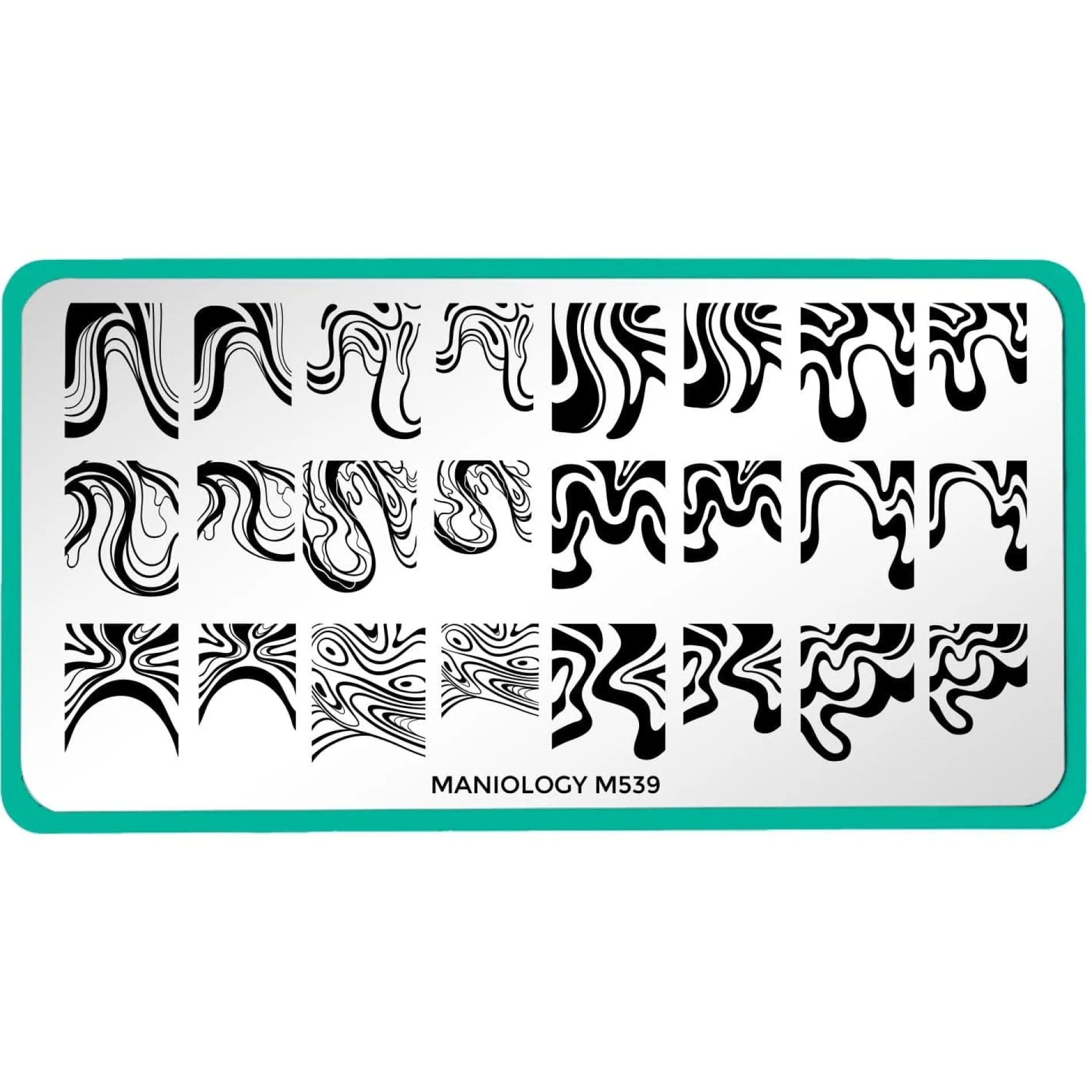 Wavy French (M539) - Nail Stamping Plate