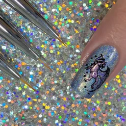Whimsy (B414) - Pearl Teal Stamping Polish