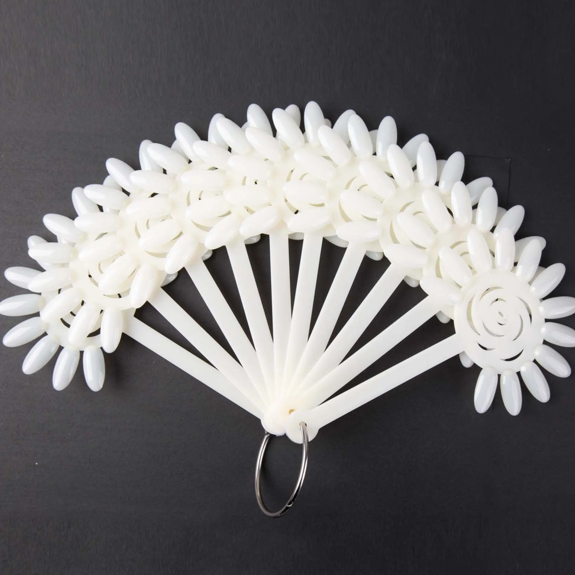 White Polish Swatch Wheels - Set of 10