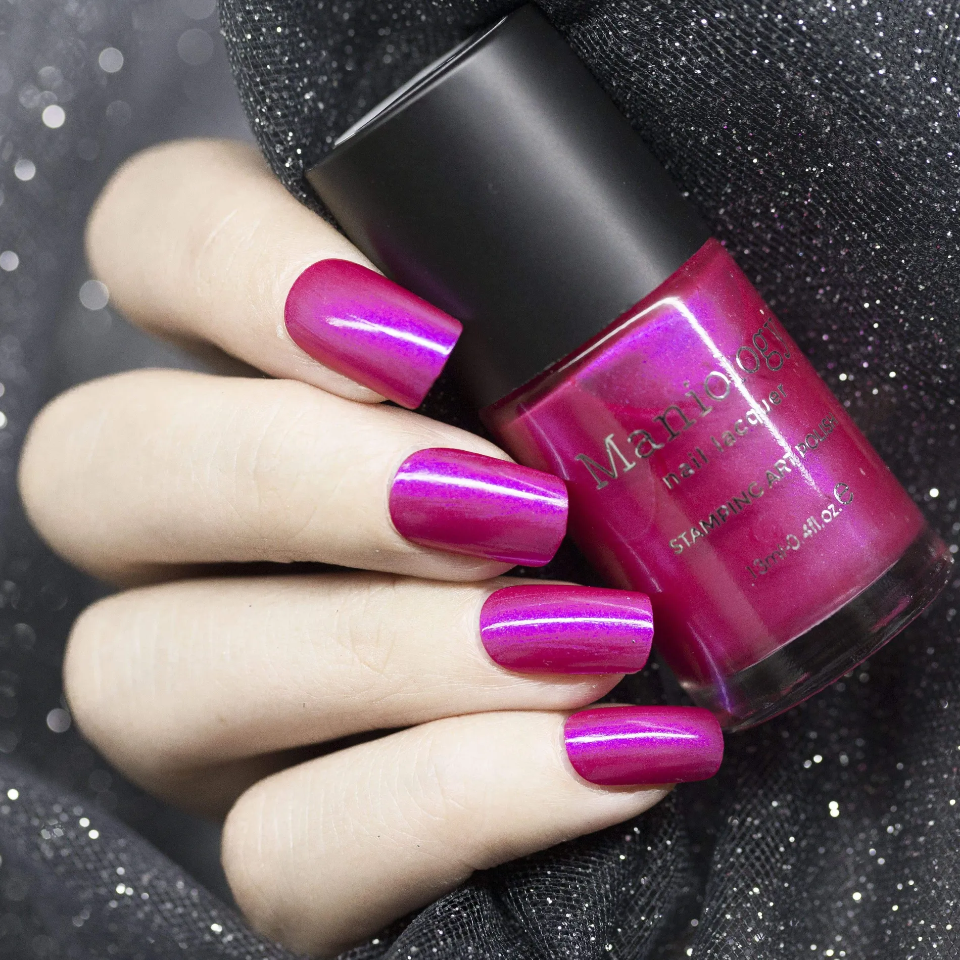 Wild Wings (B294) - Hot Pink Duochrome Stamping Polish