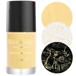 Winnie (B448) - Cream Yellow Stamping Polish