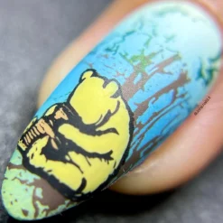 Winnie (B448) - Cream Yellow Stamping Polish