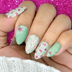 Wintergreen (B569) - Sage Pearl Cream Stamping Polish