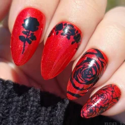 Wish you Roses (M592) - Nail Stamping Plate