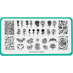 Wish you Roses (M592) - Nail Stamping Plate