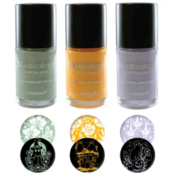 Withered Beauty: 3-Piece Pearl Cream Stamping Polish Set