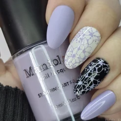Withered Beauty: Spellblooms (B561) - Purple Pearl Cream Stamping Polish