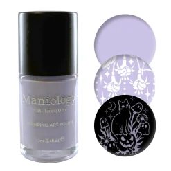 Withered Beauty: Spellblooms (B561) - Purple Pearl Cream Stamping Polish